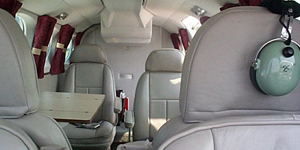 Cessna 340 cabin for Las Vegas charter