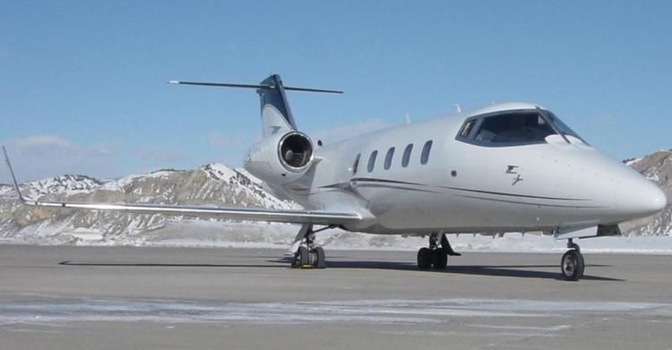Learjet 55 midsize jet for Las Vegas charter