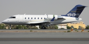 Bombardier Challenger 605 view for Las Vegas charter