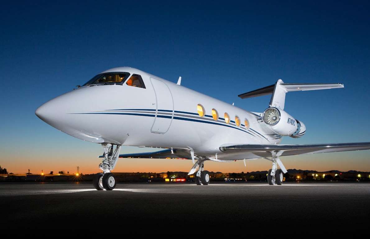 Gulfstream III cabin for Las Vegas charter