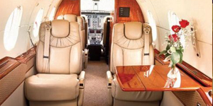Hawker 400XP view for Las Vegas charter