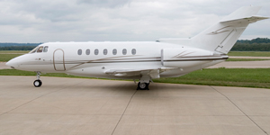 Hawker 1000 view for Las Vegas charter