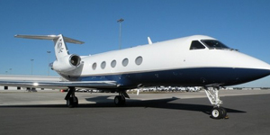 Gulfstream III view for Las Vegas charter