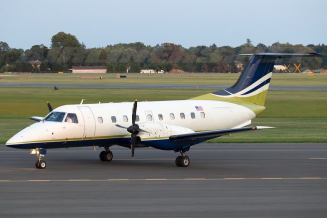 Embraer EMB-120 Brasilia cargo aircraft for Las Vegas charter