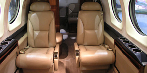 King Air 90 view for Las Vegas charter