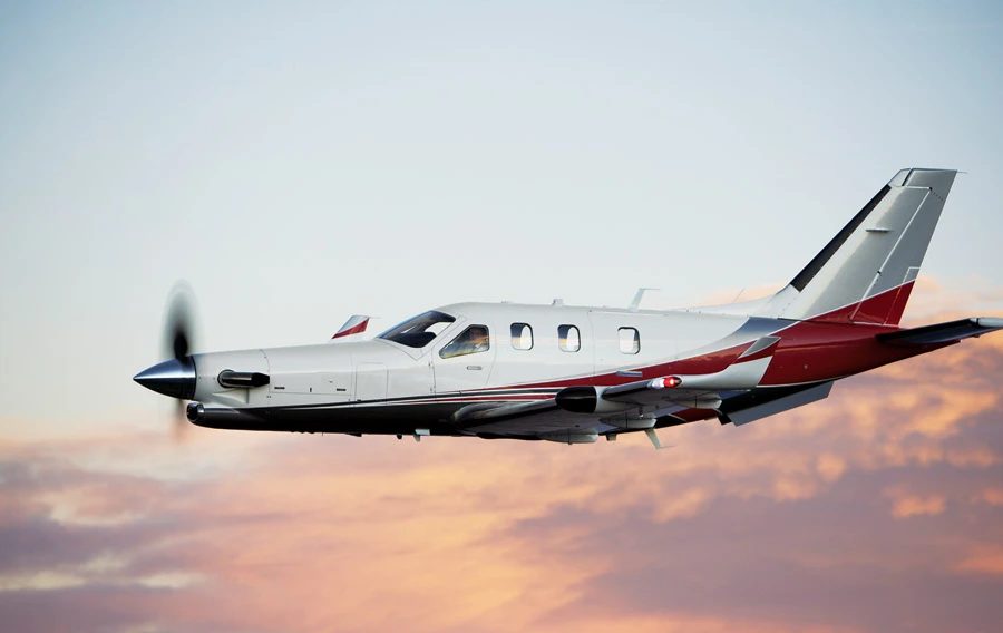 Daher TBM 900 turboprop for Las Vegas charter