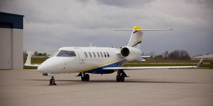 Learjet 40 view for Las Vegas charter
