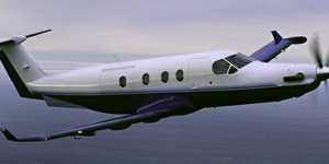 Pilatus PC-12 view for Las Vegas charter