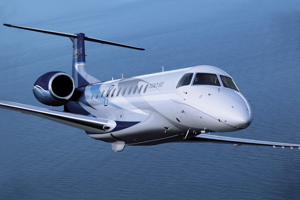 Embraer Legacy 600 heavy jet for Las Vegas charter