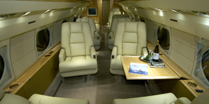 Gulfstream III view for Las Vegas charter