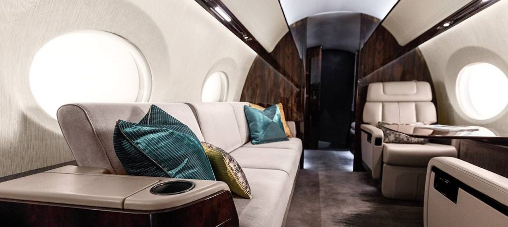 Gulfstream G600 cabin for Las Vegas charter