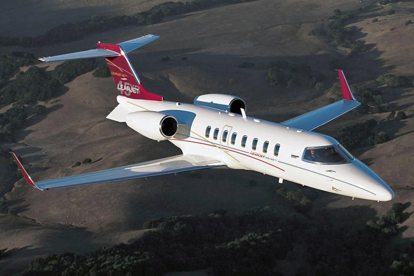 Learjet 45 super light jet for Las Vegas charter