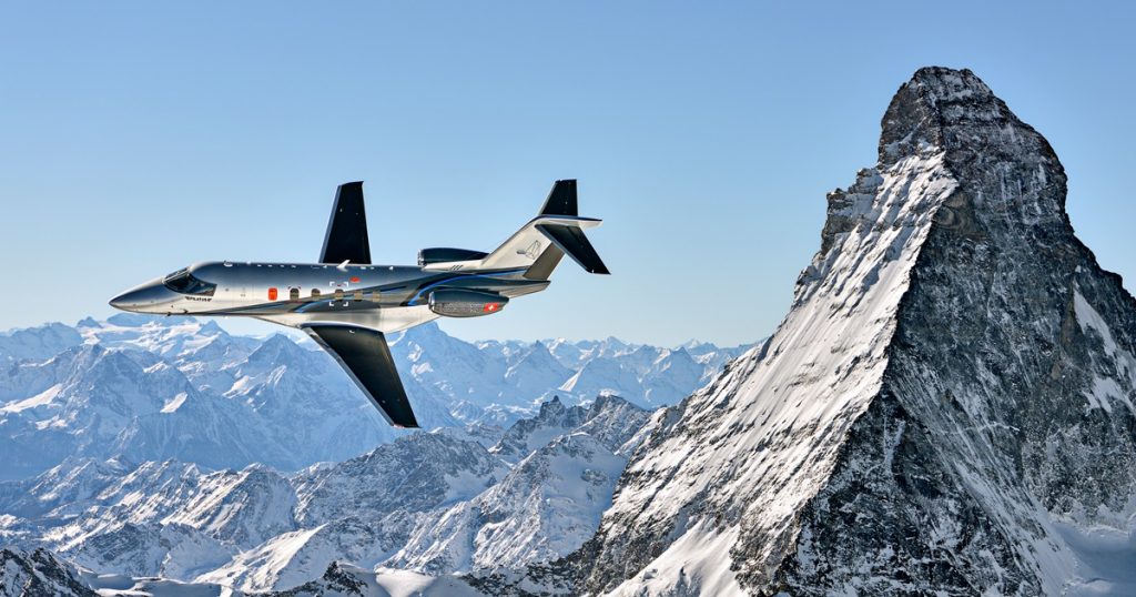 Pilatus PC-24 super light jet for Las Vegas charter