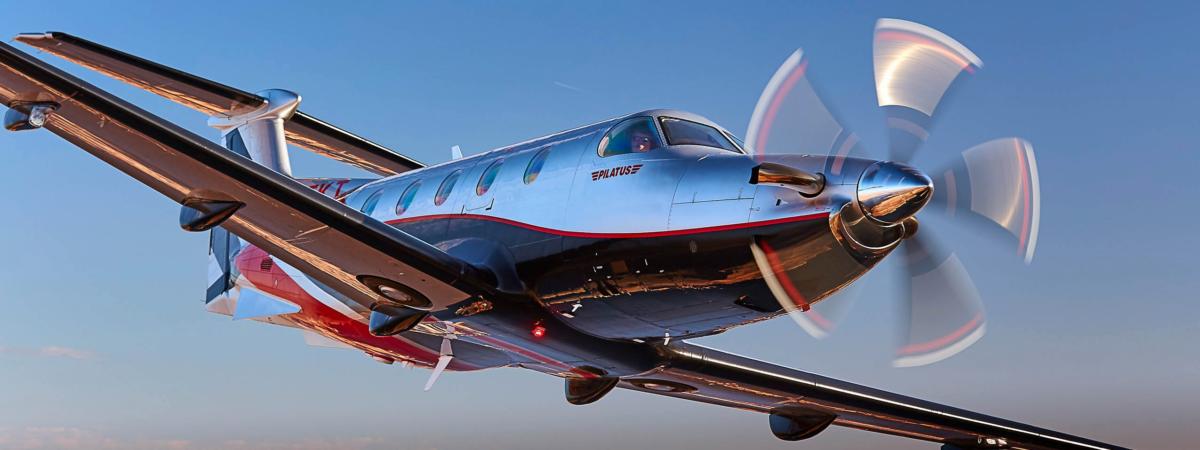 Pilatus PC-12 cabin for Las Vegas charter