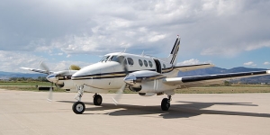 King Air 90 view for Las Vegas charter