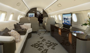 Embraer Lineage 1000 view for Las Vegas charter