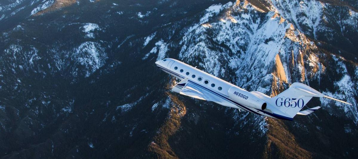 Gulfstream G650 cabin for Las Vegas charter