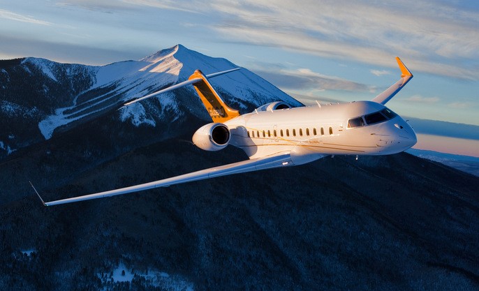 Bombardier Global Express cabin for Las Vegas charter
