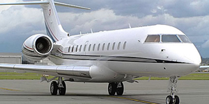 Bombardier Global Express view for Las Vegas charter