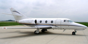 Dassault Falcon 10 cabin for Las Vegas charter