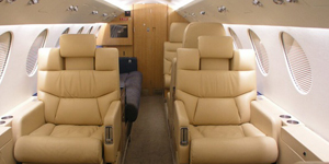 Hawker 1000 view for Las Vegas charter